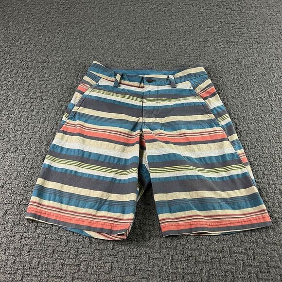 Lululemon Shorts Mens Size 30 Multicolor Striped Chino‎ Casual - Picture 1 of 11
